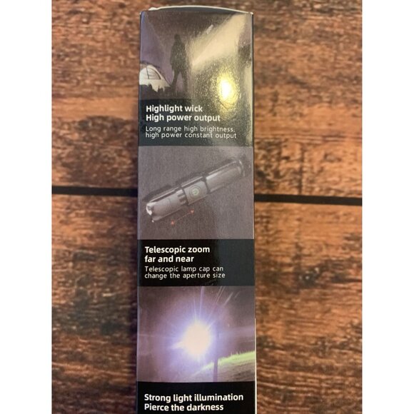 S905 LED Telescopic Flashlight USB Rechargeable Waterproof High Brightness Long - Picture 4 of 5